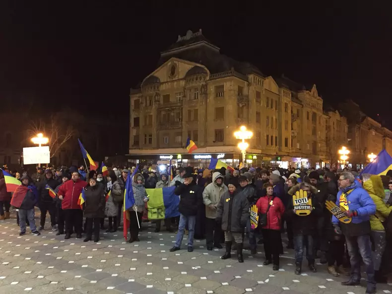 Proteste în Timișoara față de Tudorel Toader, pro-DNA