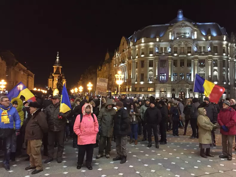 Proteste în Timișoara față de Tudorel Toader, pro-DNA