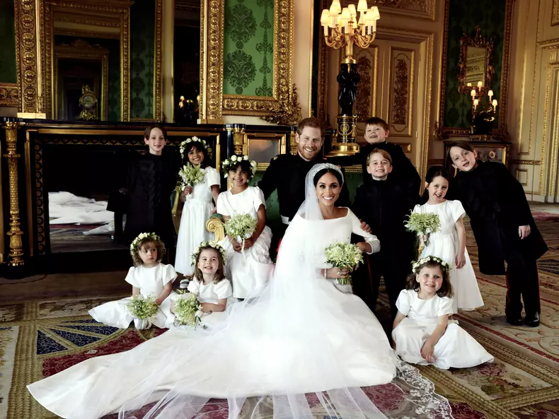 Meghan Markle în rochie de mireasă