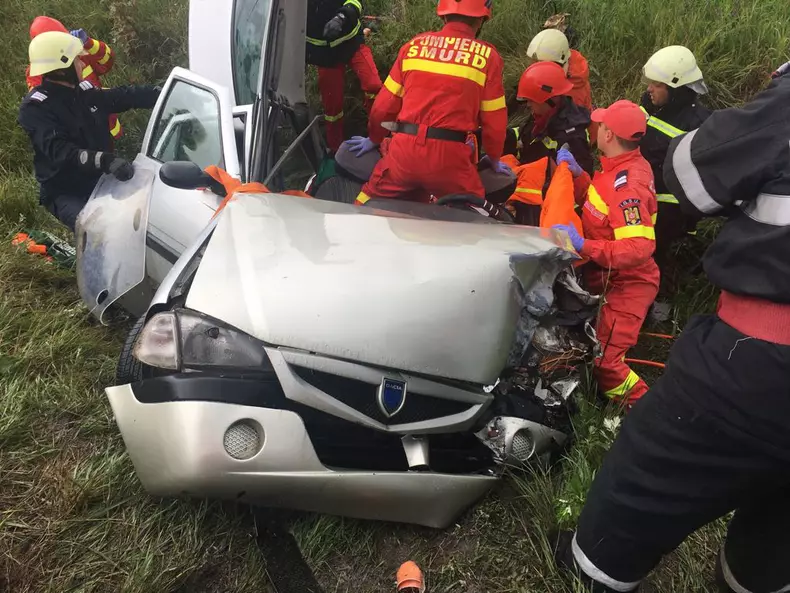 Accident cu patru victime, între Hoghiz şi Rupea Gară, judeţul Braşov
