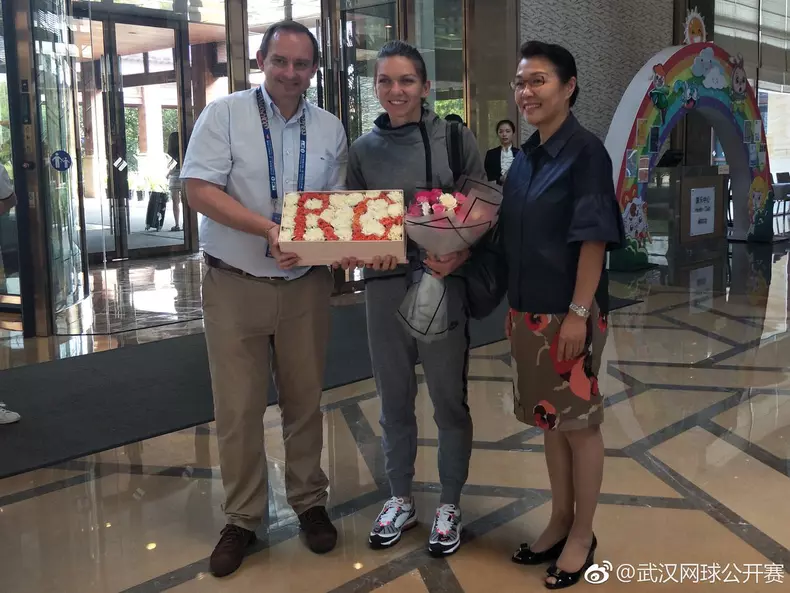 Simona Halep a ajuns la Wuhan