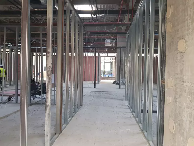 Lucrări la viitoarea grădiniță din mall-ul Grand Arena