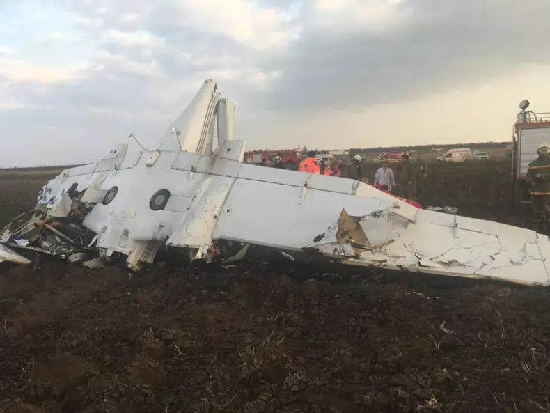 Imagine de la accidentul aviatic produs in februarie 2019, la Tuzla