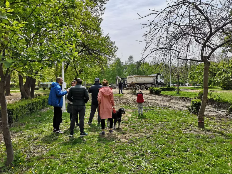 Demolarea Parcului Brâncuși din cartierul Titan