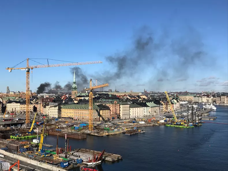Explosion in a bus in Stockholm