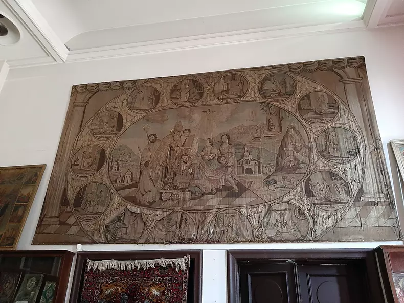 Perdea bisericească - Grigore Luminătorul începând creștinarea armenilor