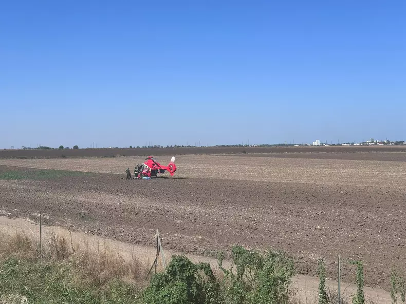 Imagine de la accidentul de pe A4. Foto: ISU Constanța