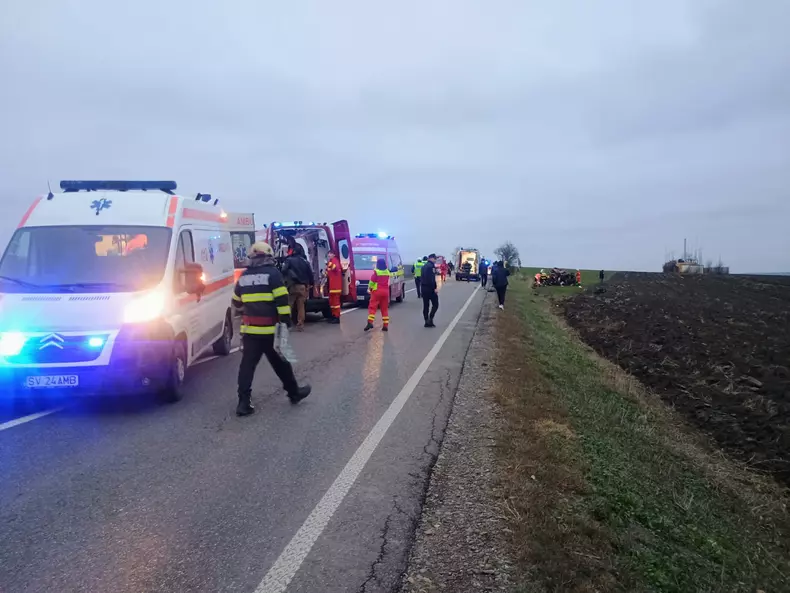 Accident în localitatea Grănicesti, județul Suceava