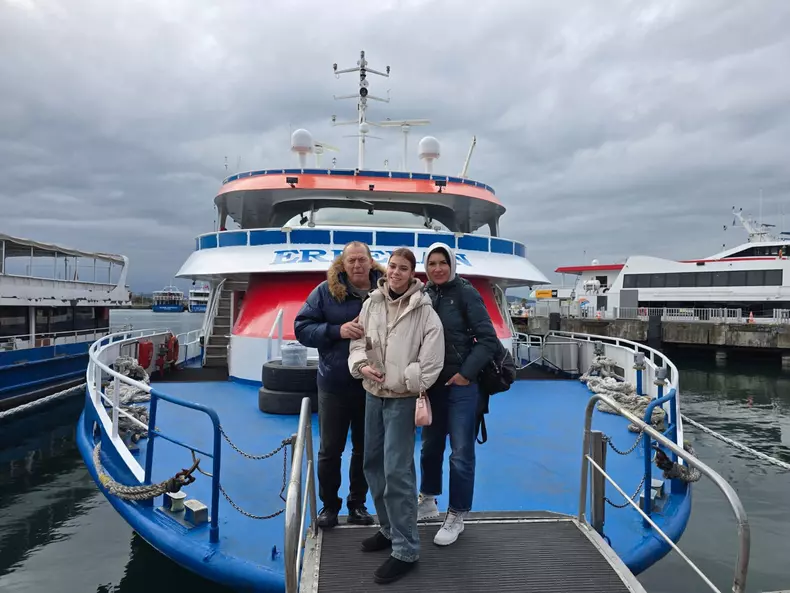 Duckadam alături de soție și fiica sa