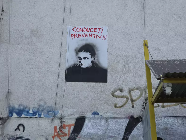 graffiti cu Vlad Pascu la Armenească