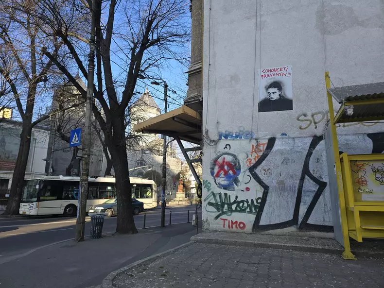 graffiti cu Vlad Pascu la Armenească