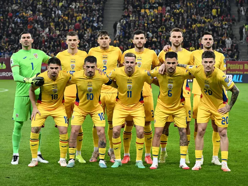 România – Bosnia și Herțegovina / echipa noastră înaintea meciului / foto: libertatea.ro