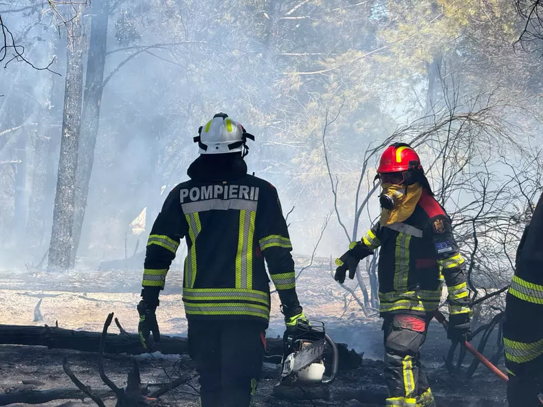 doi pompieri romani-incendiu-franta-iulie 2025