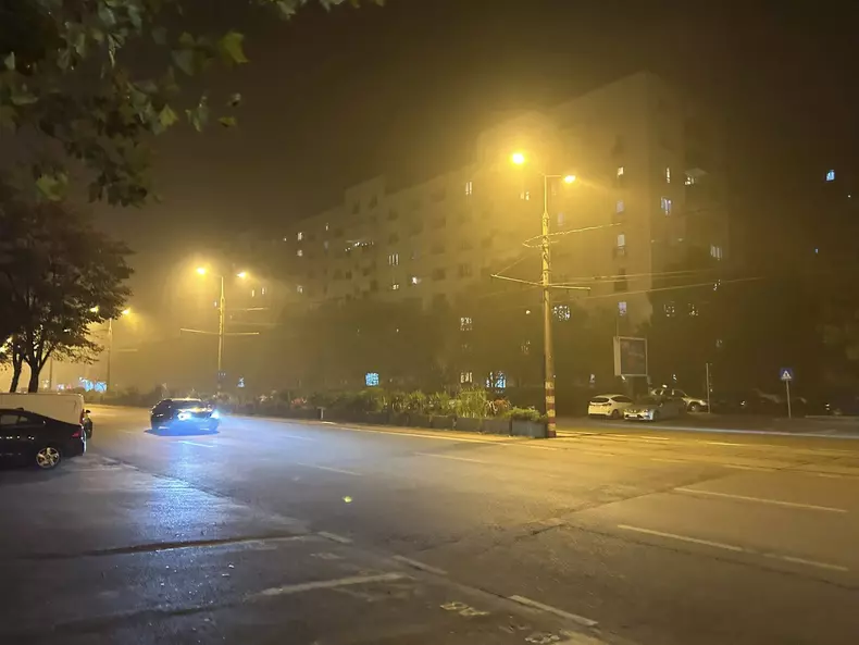 Fum masiv în București. Foto Facebook Cristi Dimitriu