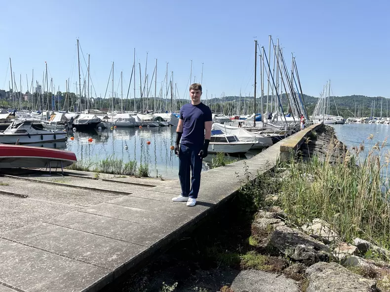 NOA BERSIER IN PORT LA ESTAVAYER-LE-LAC