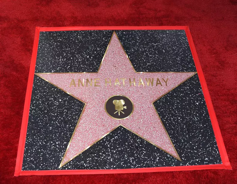 Anne Hathaway Hollywood Walk of Fame Ceremony