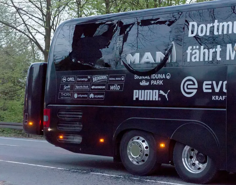 Borussia Dortmund team bus involved in explosion