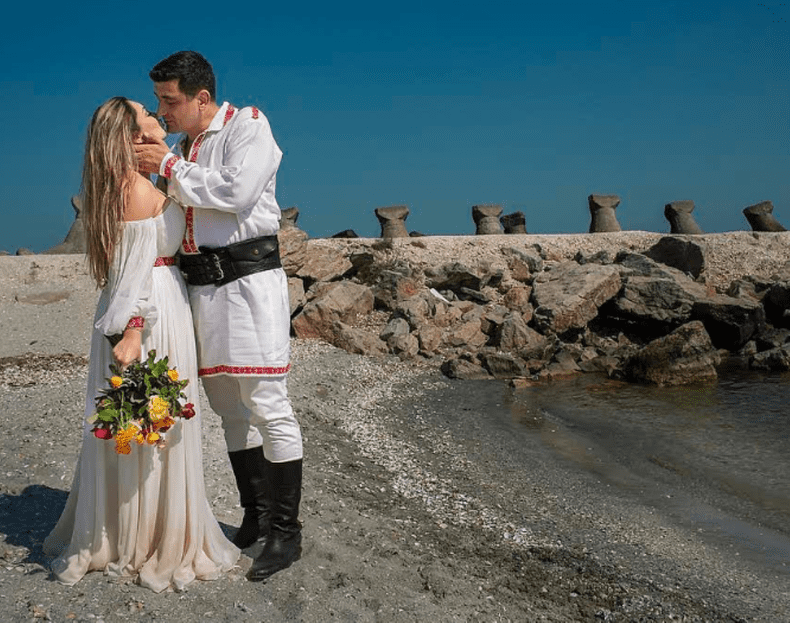 George Simion și soția sa, Ilinca Simion. Foto Instagram georgesimion.oficial