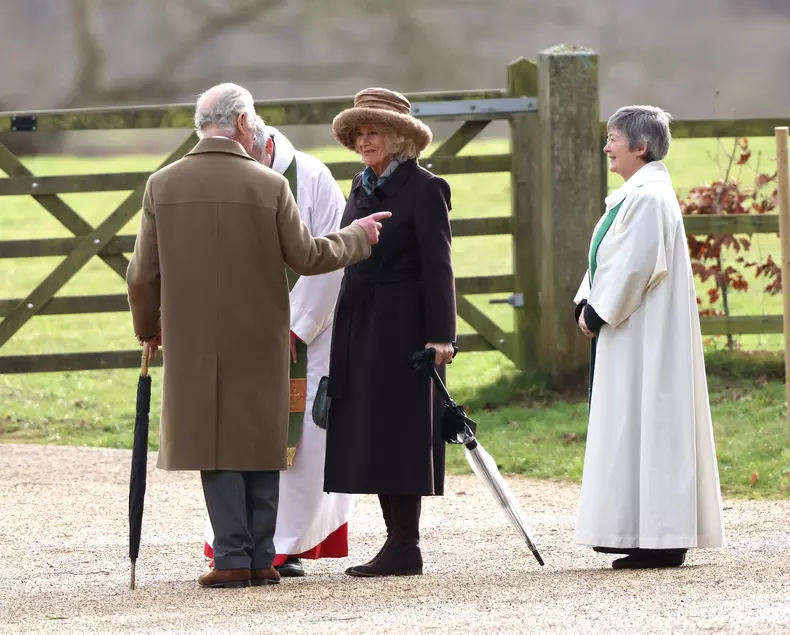 King Charles III, Sandringham, Norfolk, UK, on 4th February, 2024., Sandringham, Sandringham, Norfolk, England - 04 Feb 2024