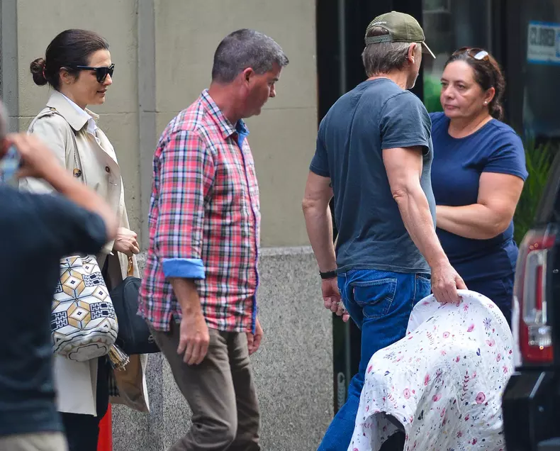 FIRST PICS! Rachel Weisz and Daniel Craig are Spotted in New York City for the First Time Since the Rumoured Birth of their First Child.
