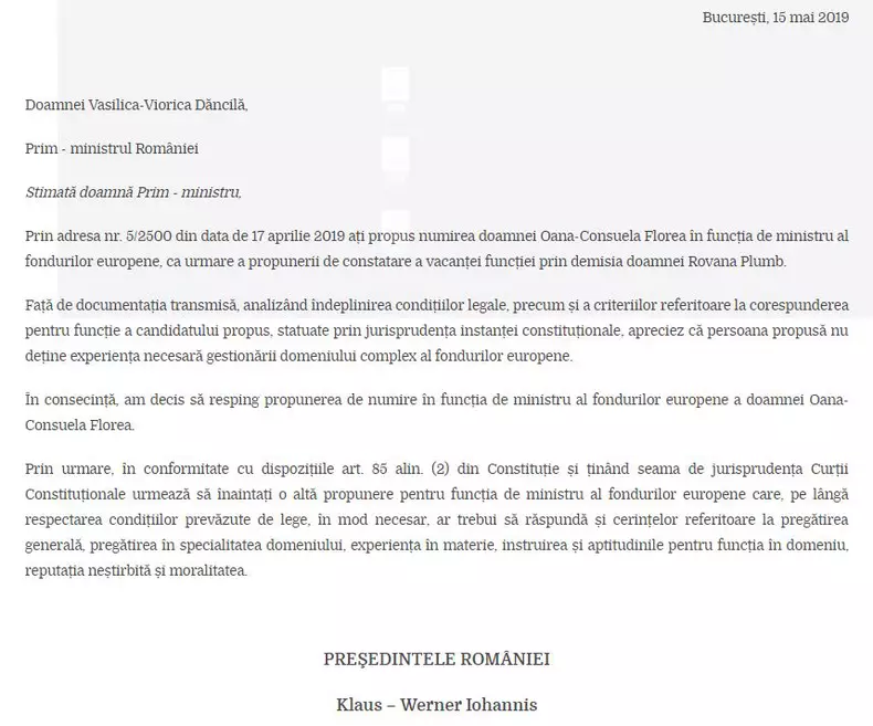 scrisoare iohannis 3