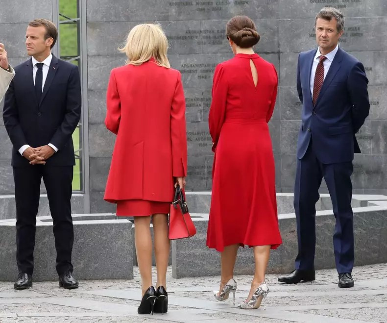 Prințesa Mary a Danemarcei și Brigitte Macron