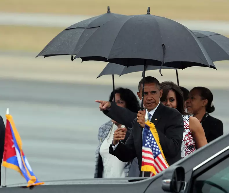 US President Barack Obama arrives for official visit to Cuba