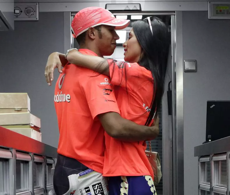 Formel 1 - GP Ungarn -  Lewis Hamilton and  Nicole Scherzinger