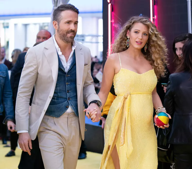 Blake Lively and Ryan Reynolds at the Premiere of 'Pokemon Detective Pikachu'  held in Times Square NYC.
