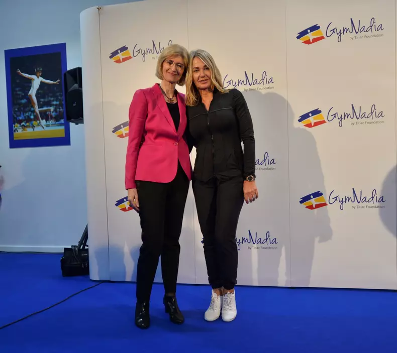 Lansare GymNadia 4 decembrie_Nadia Comaneci_Anca Grigoras-Mihailescu FRG
