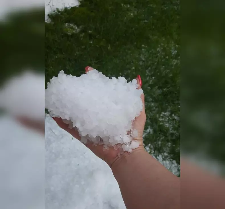 Grindina a lovit puternic județul Tulcea