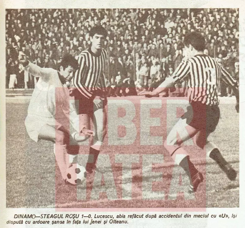1970-Mircea Lucescu, jucator la Dinamo