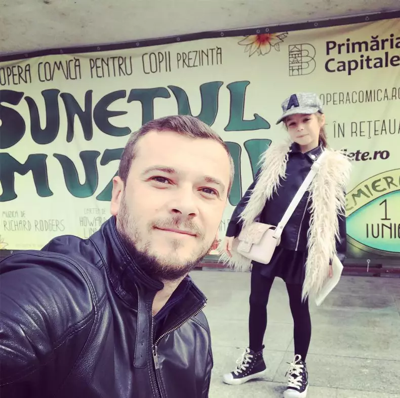 Dan Cruceru și fiica sa