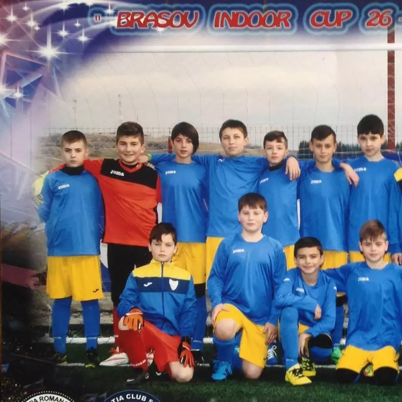 Ioana Bălăceanu, pe vremea când juca în echipa de băieți a CSȘ ”Dinicu Golescu” Câmpulung