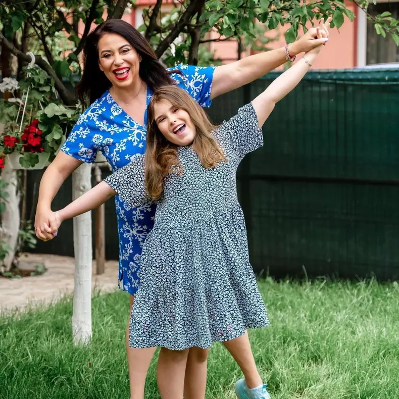 Oana Roman și fiica ei