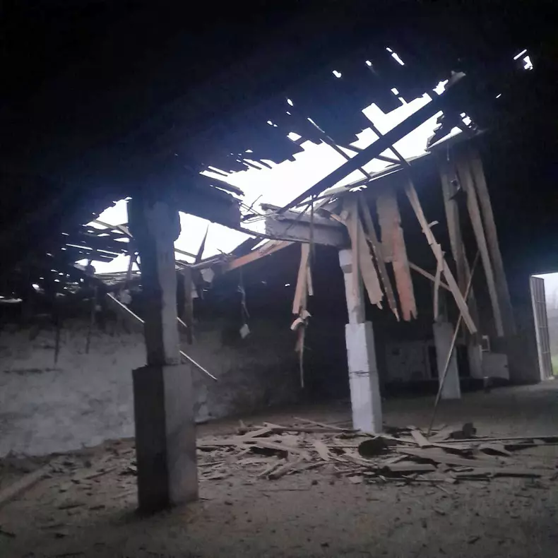 Consecințele bombardamentelor rusești asupra unei ferme de porci(1)