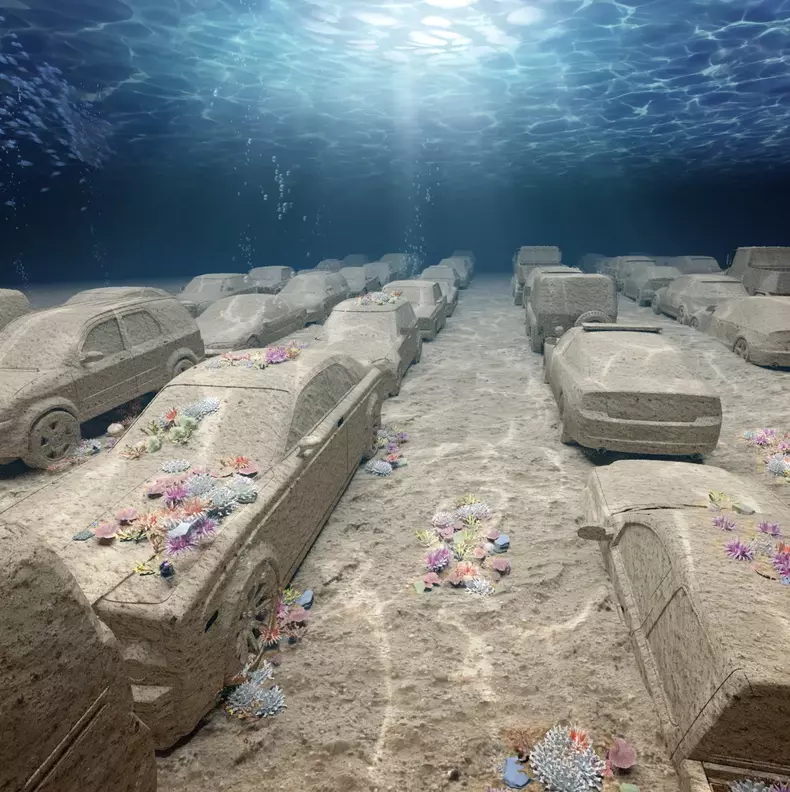 Des voitures en béton seront installées sous l'eau pour contribuer à la régénération du corail sur le littoral de Miami Beach