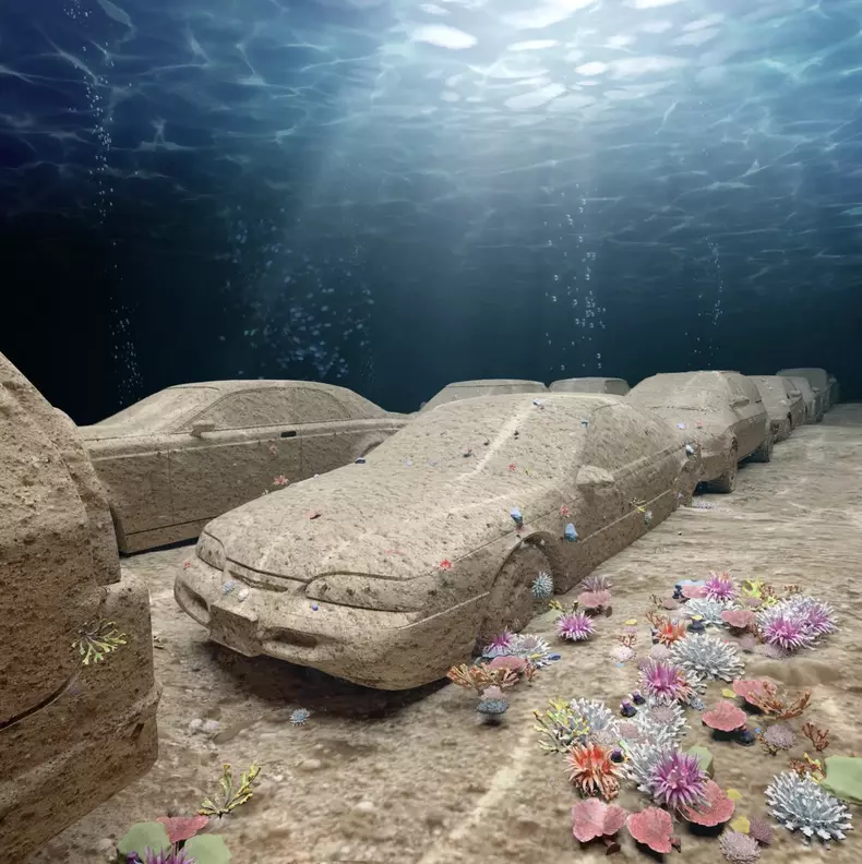 Des voitures en béton seront installées sous l'eau pour contribuer à la régénération du corail sur le littoral de Miami Beach