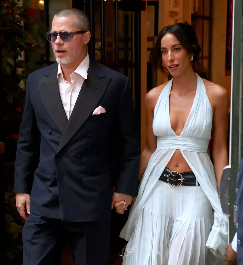 Brad Pitt And Ines De Ramon Out - NYC