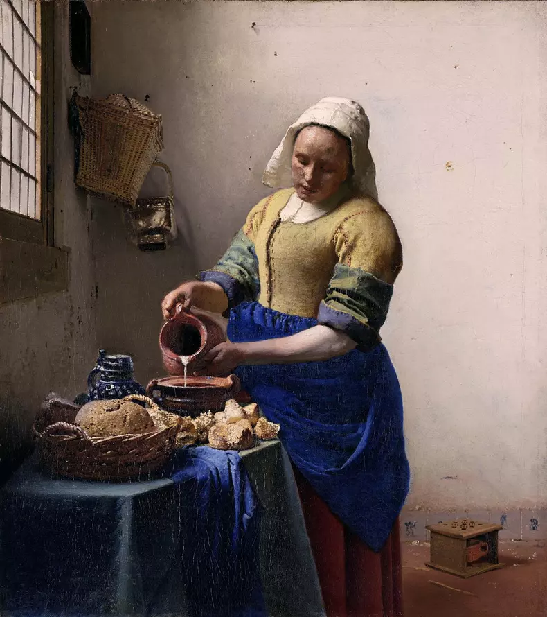 “Lăptăreasa” de Vermeer - originalul