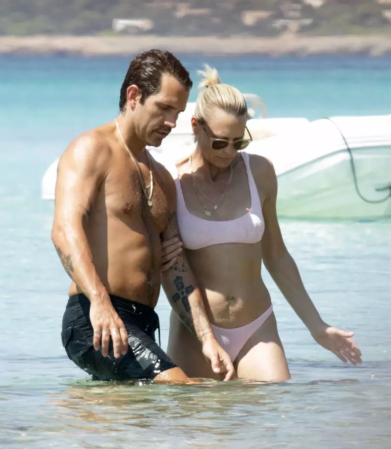 *EXCLUSIVE* Robin Wright and Clement Giraudet show PDA on holiday in Formentera