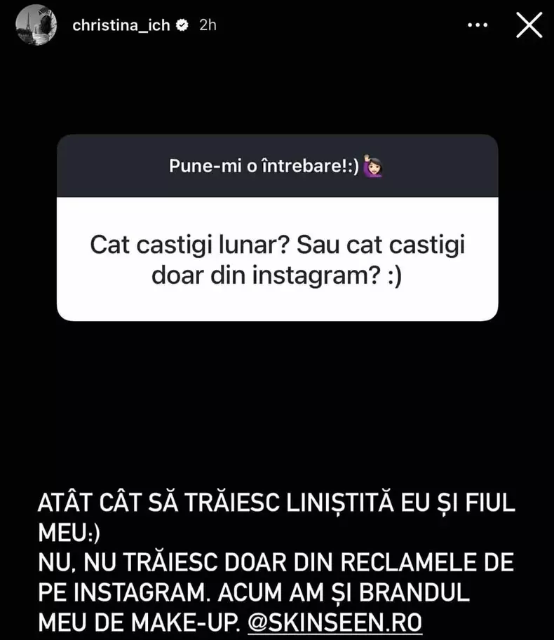 cristina ich bani lunar