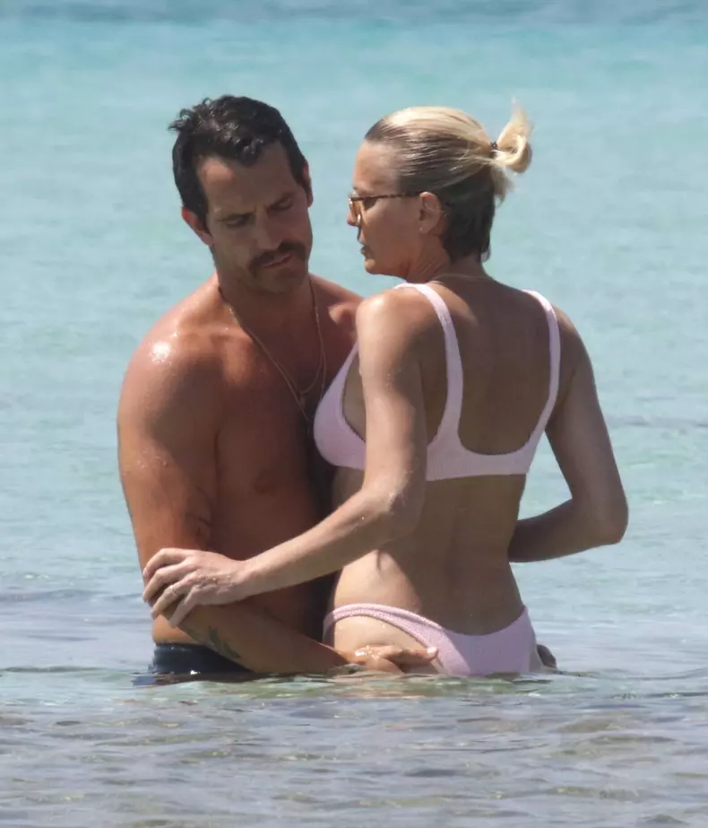 *EXCLUSIVE* Robin Wright and Clement Giraudet show PDA on holiday in Formentera