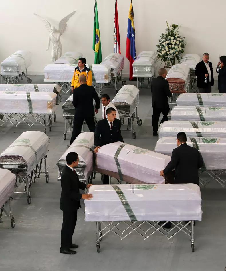 Repatriation of Chapecoense plane crash victims to Brazil