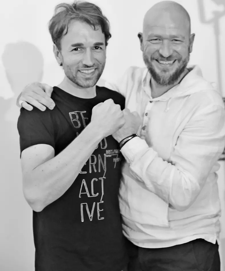 Octavian Saiu și Tiberiu Mercurian.foto Cătălina Flămînzeanu