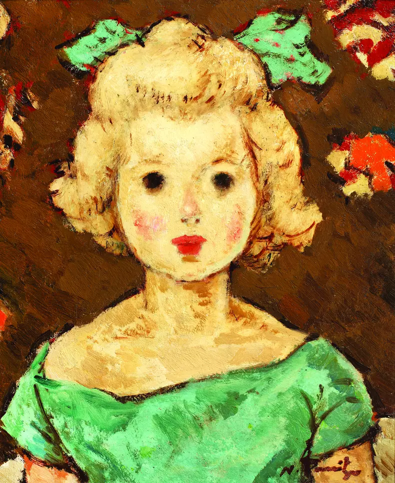 Copil cu funda verde 1924-1925, N