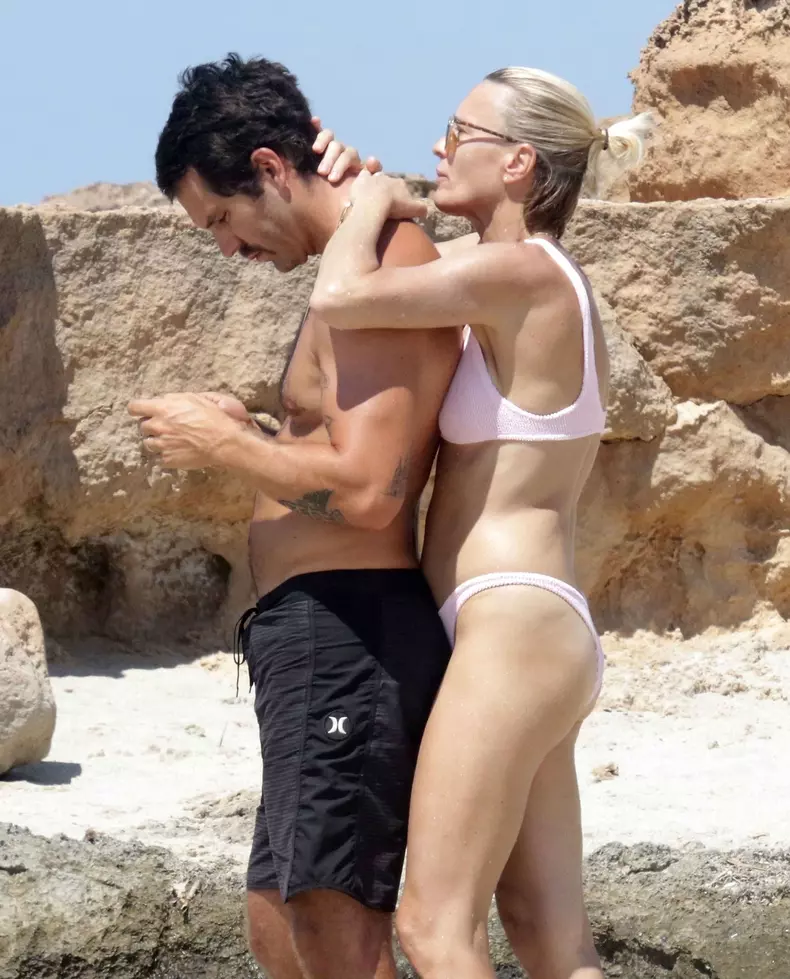 *EXCLUSIVE* Robin Wright and Clement Giraudet show PDA on holiday in Formentera