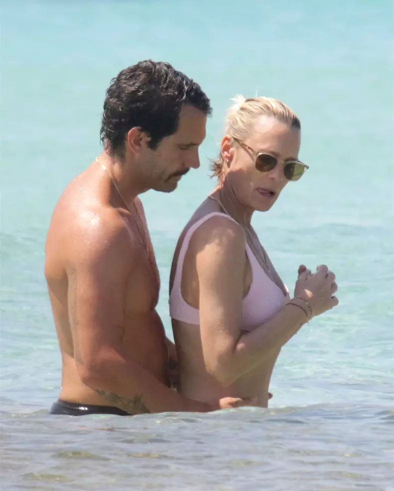 *EXCLUSIVE* Robin Wright and Clement Giraudet show PDA on holiday in Formentera
