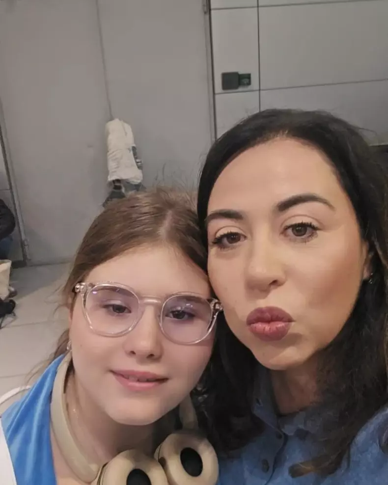 Oana Roman si fiica ei