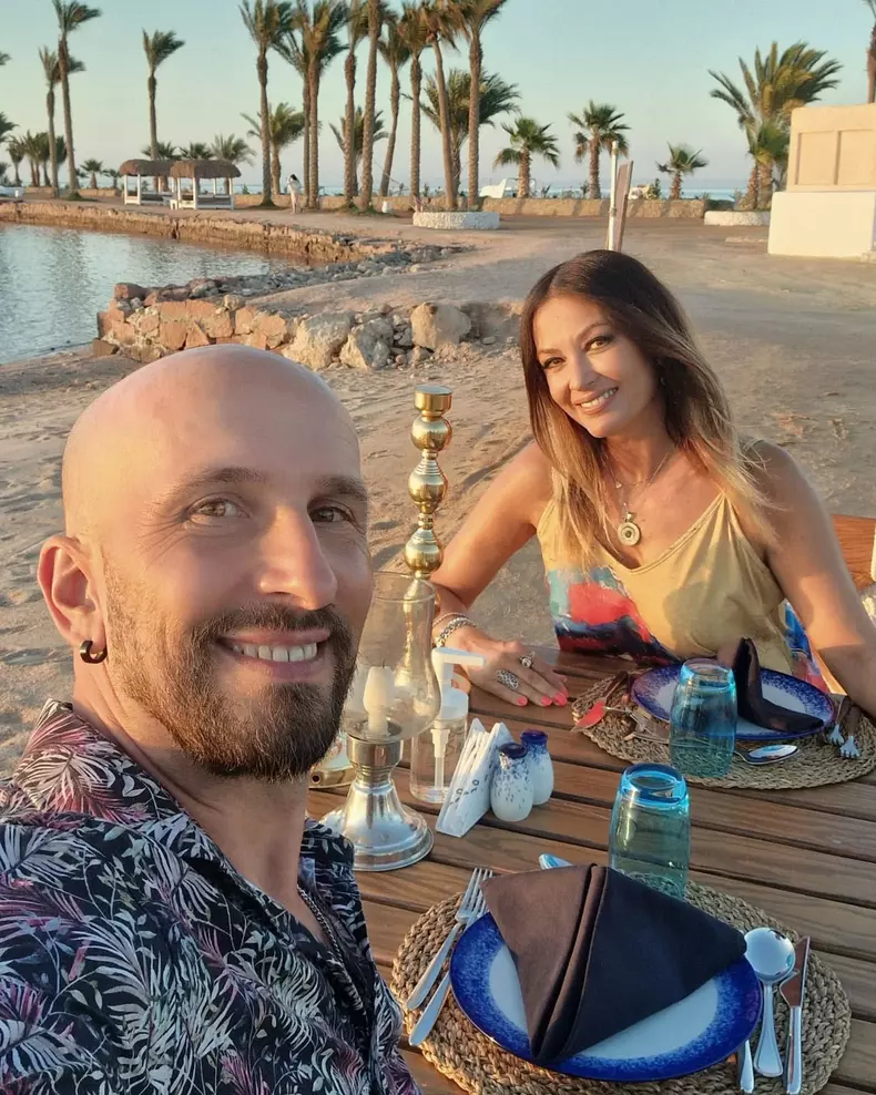 Anca Turcasiu si iubitul in Egipt